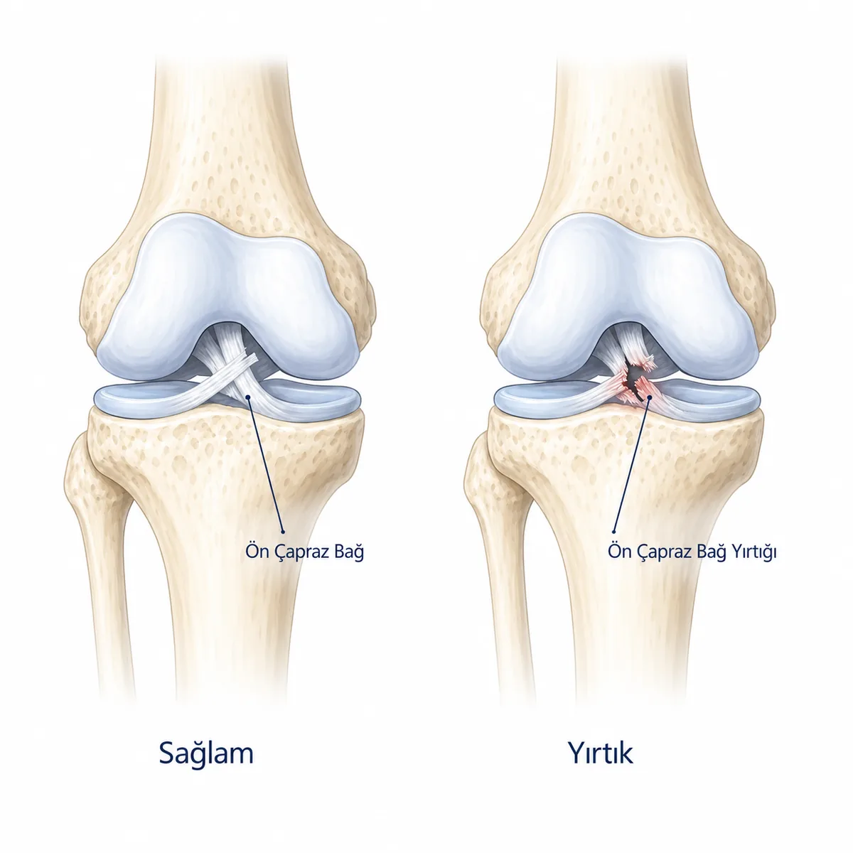 Ön çapraz bağ anatomisi